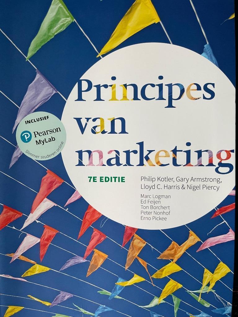 Principes van marketing 7de editie, Boeken, Studieboeken en Cursussen, Ophalen, Zo goed als nieuw, Hoger Onderwijs, Pearson