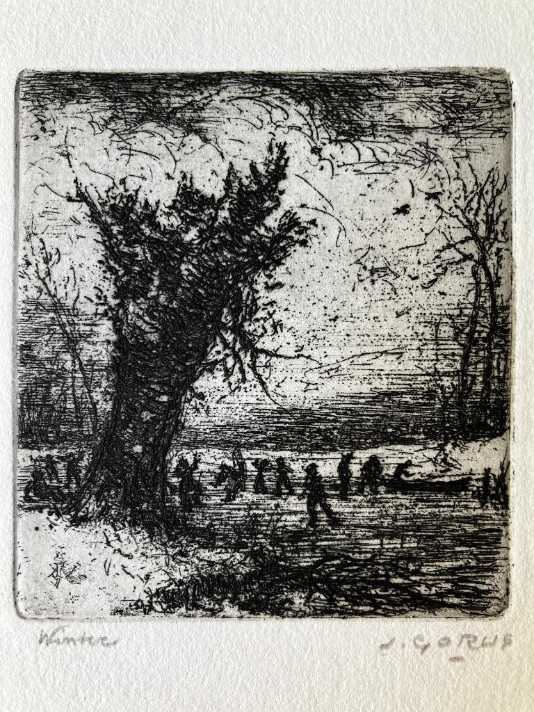 Ets Jacques Gorus (1901-1981) Winter, Ophalen