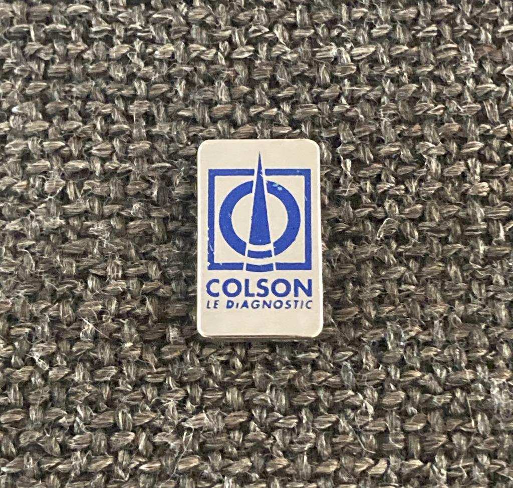 PIN - COLSON - LE DIAGNOSTIC, Envoi, Utilisé, Autres sujets/thèmes, Insigne ou Pin's