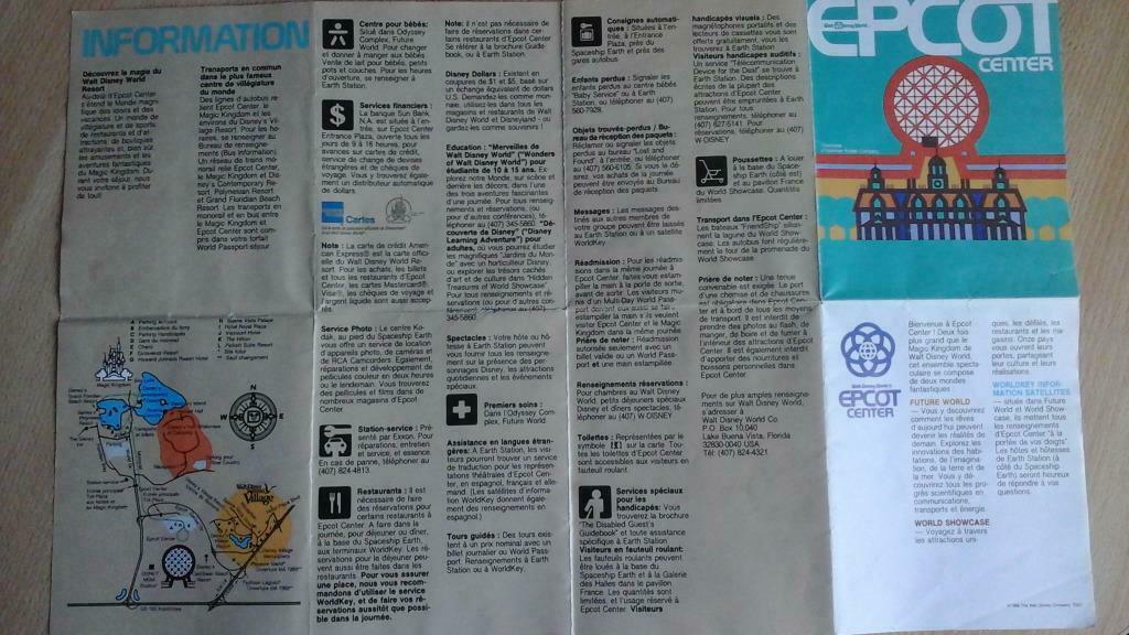 plan "epcot center Orlando disney world usa" in het frans, Verzamelen, Ophalen of Verzenden, Nieuw, Plaatje of Poster