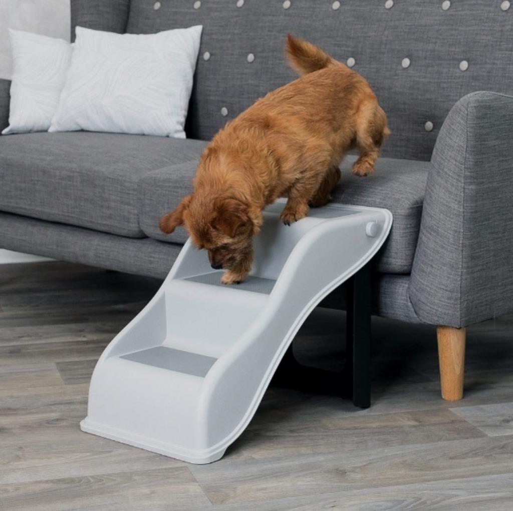 Escalier pour chien PVC Gris clair, Enlèvement, Neuf