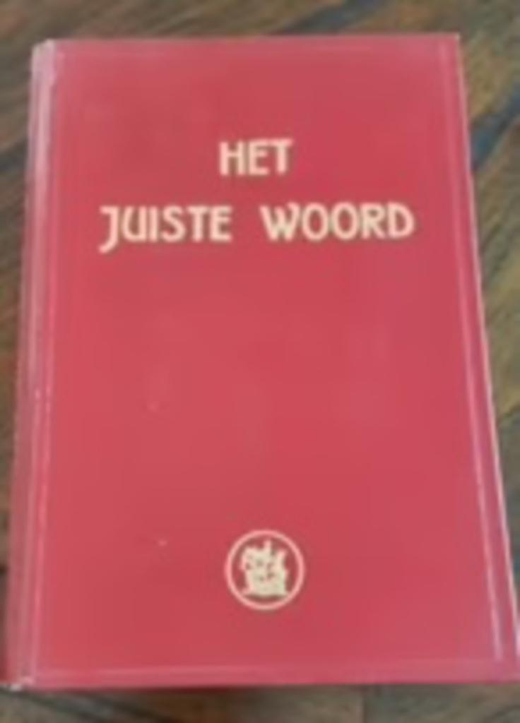Het Juiste Woord, Boeken, Ophalen of Verzenden, Nederlands