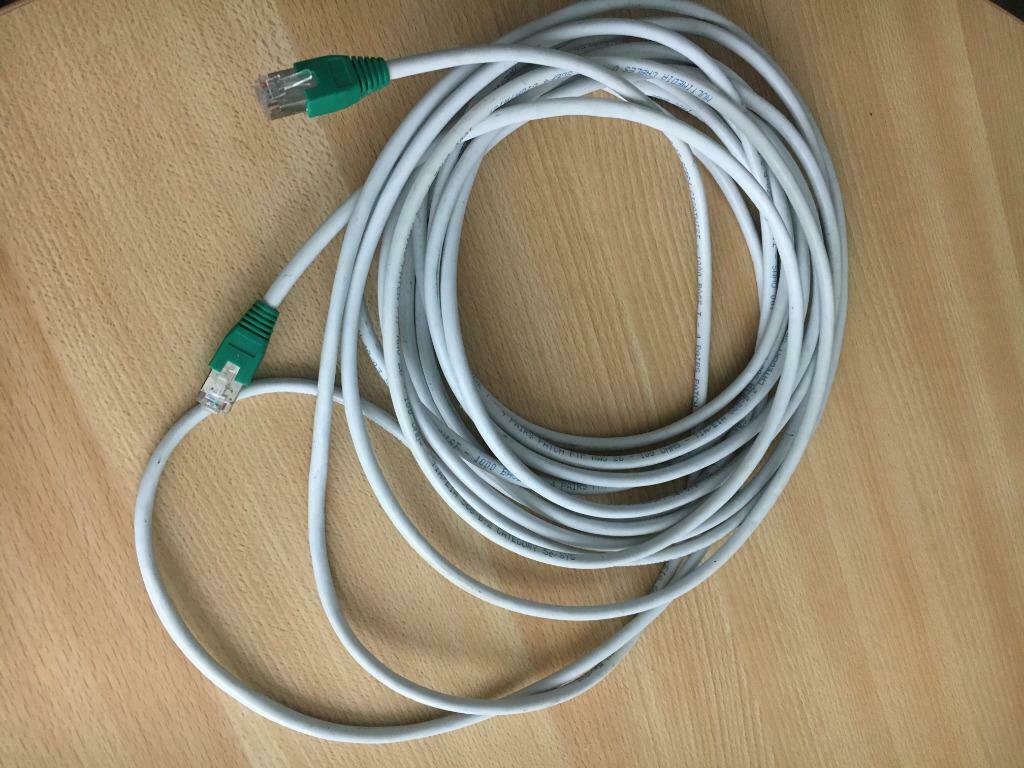 câbles RJ45 double pour IPTV ou ethernet Long. de 1 à 8 metr, Enlèvement ou Envoi, Comme neuf, Moins de 2 mètres, Autres câbles