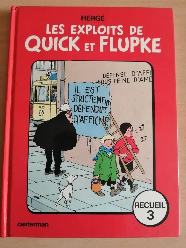 Quick et Flupke (Casterman) Recueil 3 de Hergé. 1975, Une BD, Enlèvement ou Envoi, Hergé.
