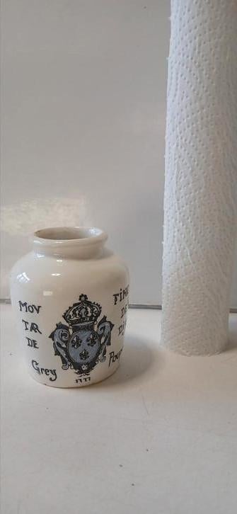 Digoin Sarreguemines mosterdpot, Antiek en Kunst, Ophalen of Verzenden