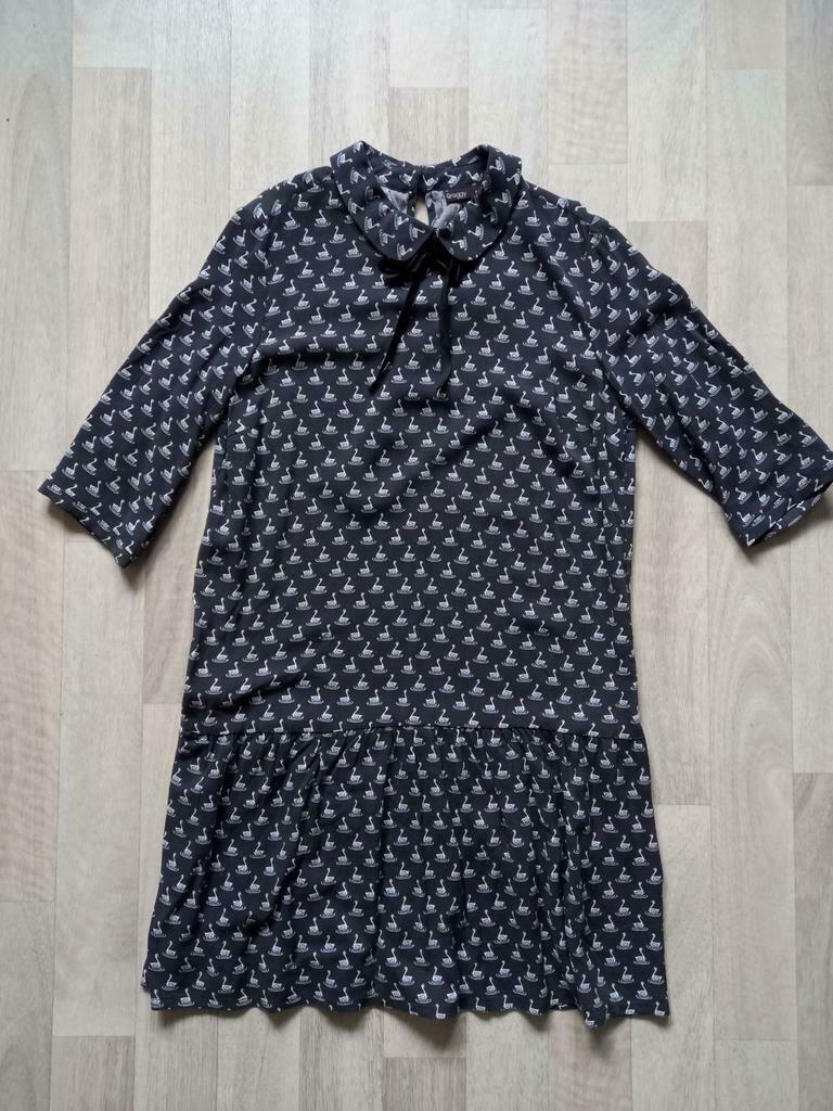 Leuk Zwanen kleedje JBC maat S, Enlèvement ou Envoi, Comme neuf, Noir, Au-dessus du genou