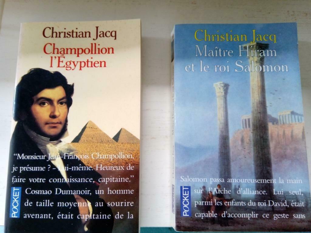 3 livres de Christian Jacq, Ophalen of Verzenden, Zo goed als nieuw