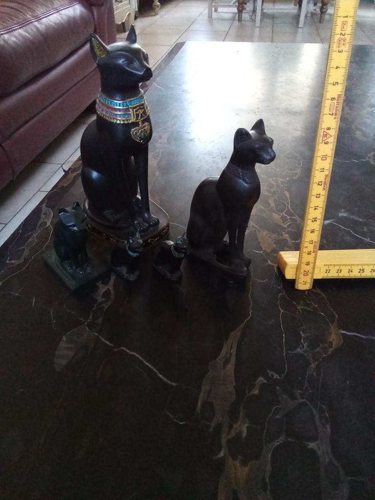 Statue de chats égyptien, Antiquités & Art, Enlèvement