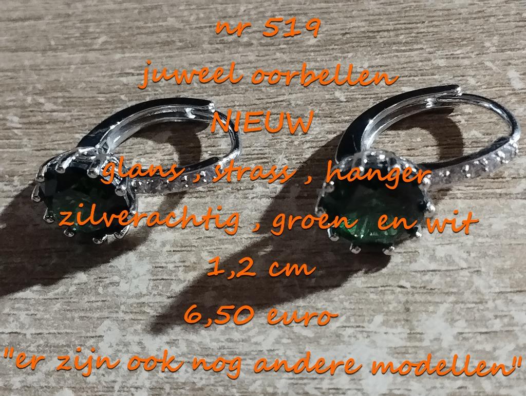 519. Bijou : boucles d'oreilles, NEUF, livraison gratuite, Neuf, Vert, Pendantes, Envoi