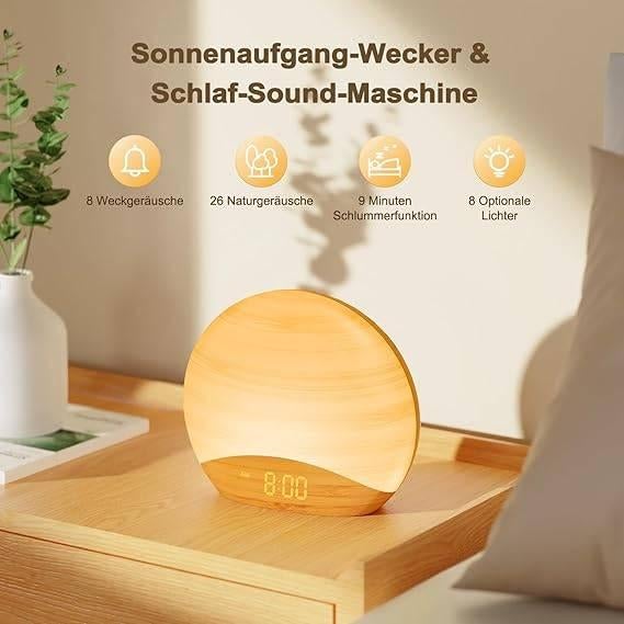 Réveil lumineux | Sunrise | LIVRAISON GRATUITE, -, Pendule ou Horloge, -, Envoi