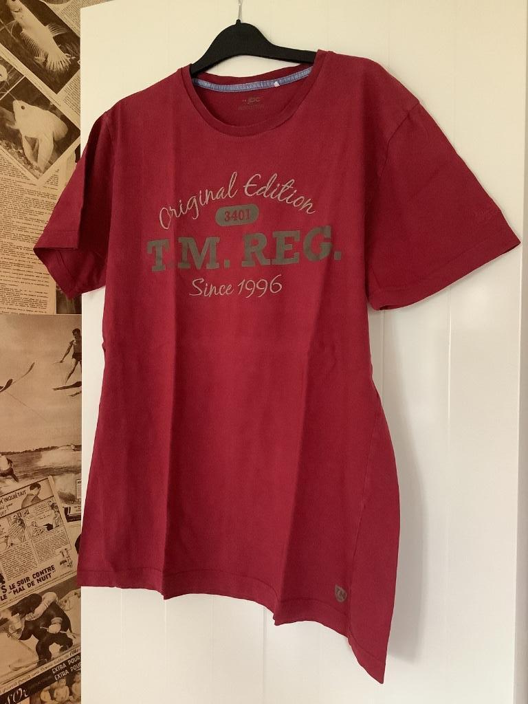 T-shirt rouge foncé taille L Jbc, Kleding | Heren, T-shirts, Maat 52/54 (L), Ophalen of Verzenden, Gedragen, JBC