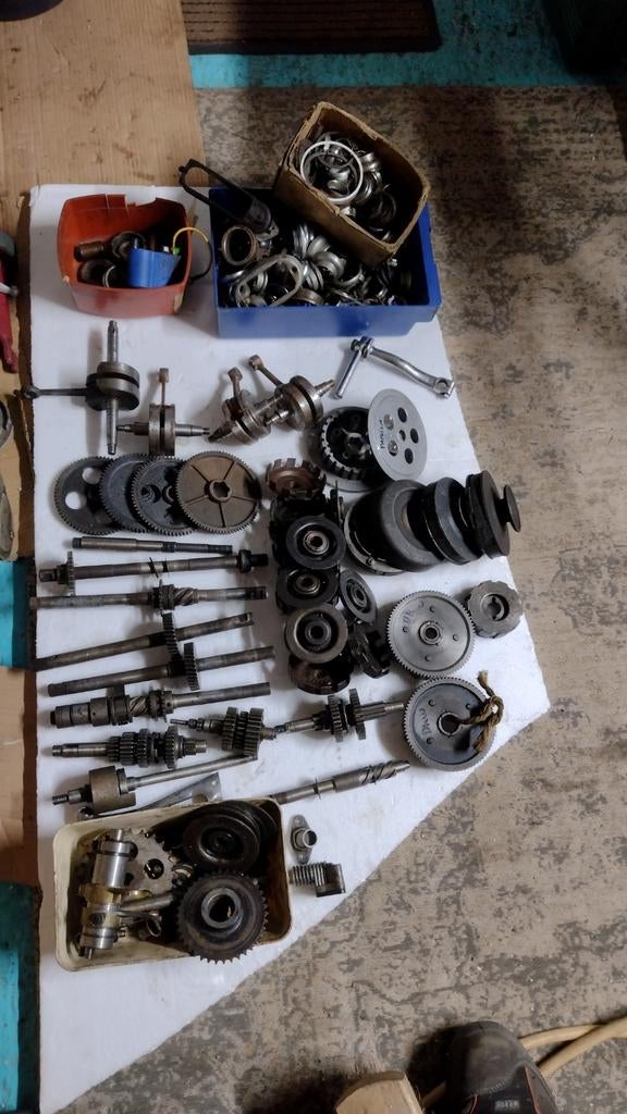 Oldtimer brommer onderdelen (in lot), Fietsen en Brommers, Ophalen