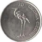 20 tolarjev Slovenië: 2005: €1, Postzegels en Munten, Ophalen, Losse munt