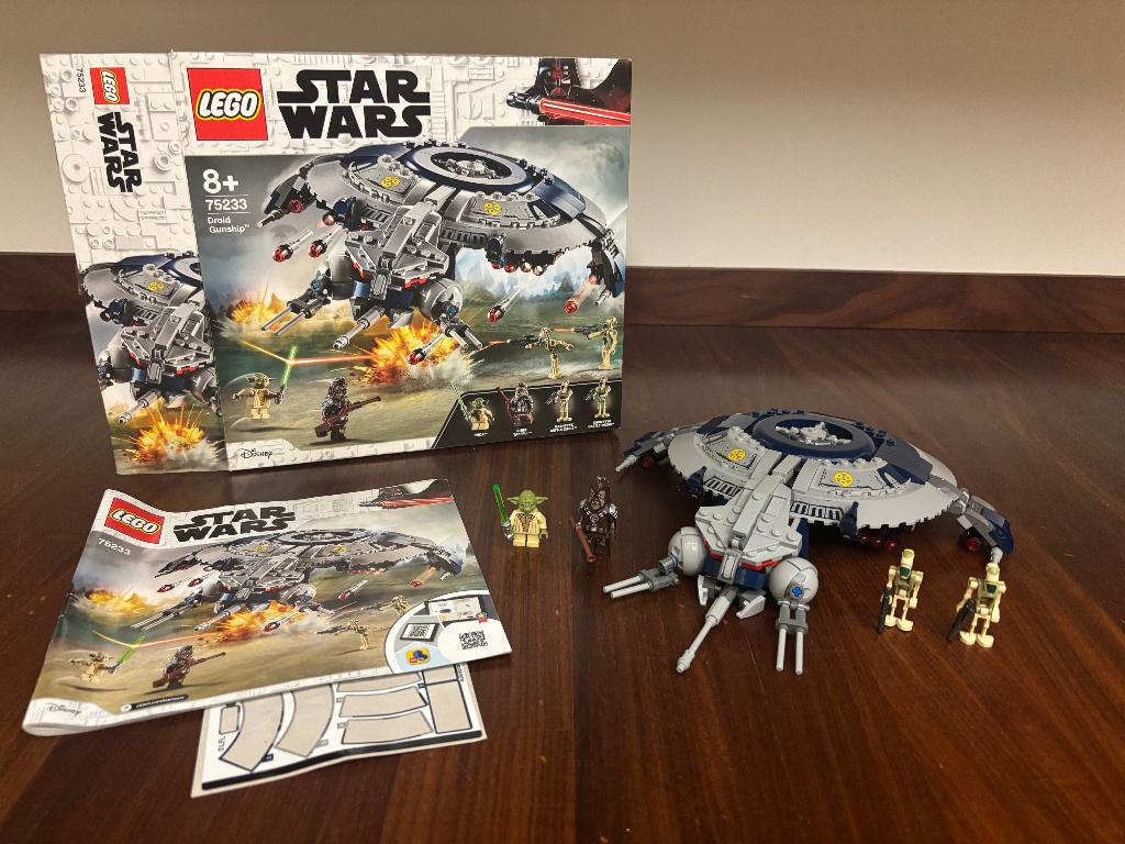 Lego star wars Droid Gunship set 75233, Ophalen of Verzenden, Zo goed als nieuw, Complete set, Lego