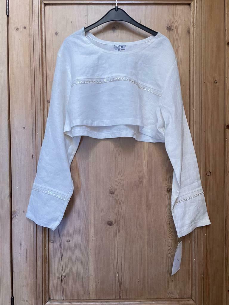 Nouveau beau crop top 152, Neuf, Enlèvement ou Envoi, Chemise ou À manches longues, Fille