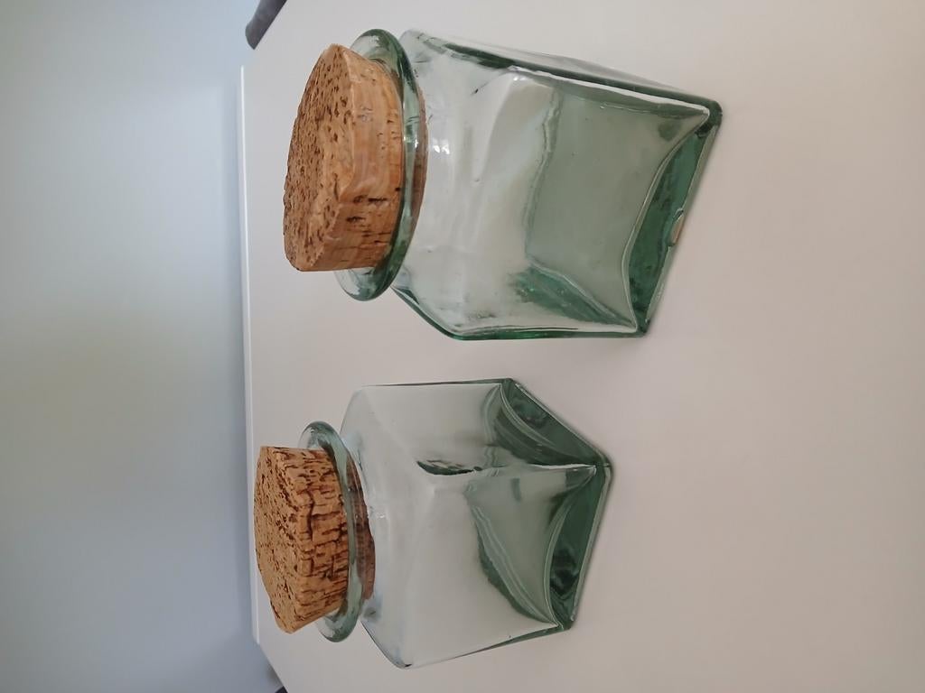 Glazen bewaarpotten 2, Ophalen of Verzenden, Zo goed als nieuw
