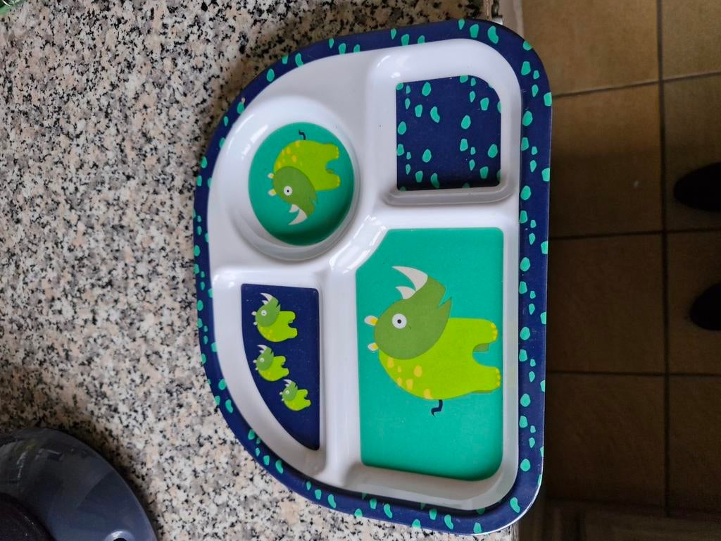 Assiette pour bébé avec 3 compartiments, Enlèvement ou Envoi, Comme neuf