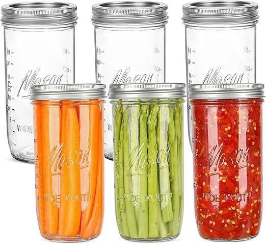 Set van 6 weckpotten | 720ml | GRATIS LEVERING, Huis en Inrichting, Keuken | Potten en Pannen, Nieuw, Pot, Bus of Blik, Glas, Verzenden