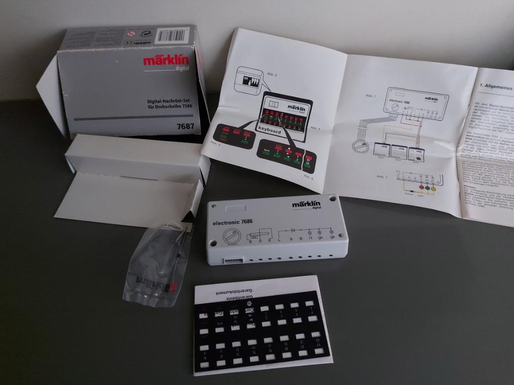 Marklin 7687 Dig ombouwset Draaischijf, Hobby en Vrije tijd, Nieuw, Ophalen of Verzenden, Märklin, Transformator of Voeding