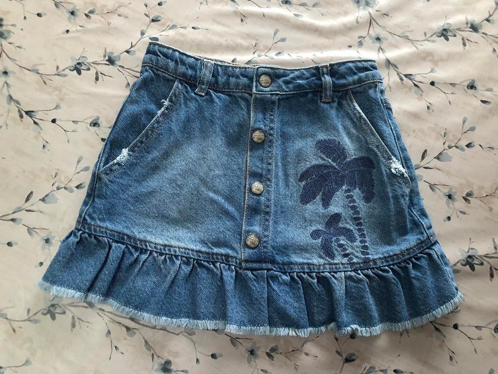 Jeansrokje Mayoral maat 122, Robe ou Jupe, Comme neuf, Fille, Enlèvement ou Envoi
