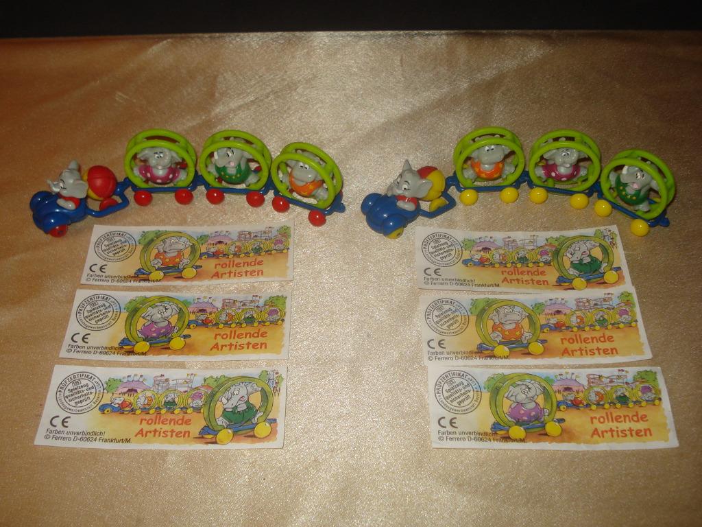 KINDER Lot de 2 Séries Complètes d'Artistes Roulants 2000, Enlèvement ou Envoi, Comme neuf, Autres types