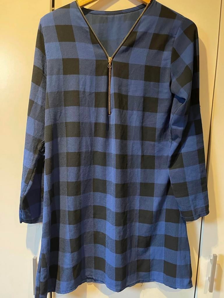 Blauw zwart tuniek maat 38, Kleding | Dames, Blouses en Tunieken, Ophalen of Verzenden, Zo goed als nieuw