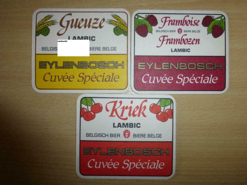 2 oude bierviltjes Eylenbosch Schepdaal, Verzamelen, Ophalen of Verzenden, Gebruikt, Viltje(s)