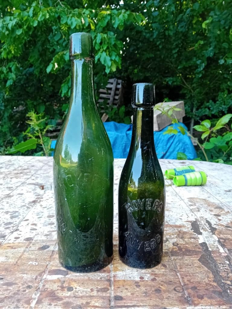 Oude vintage bierfles brouwerij Royers antwerpen Anvers, Ophalen of Verzenden, Gebruikt
