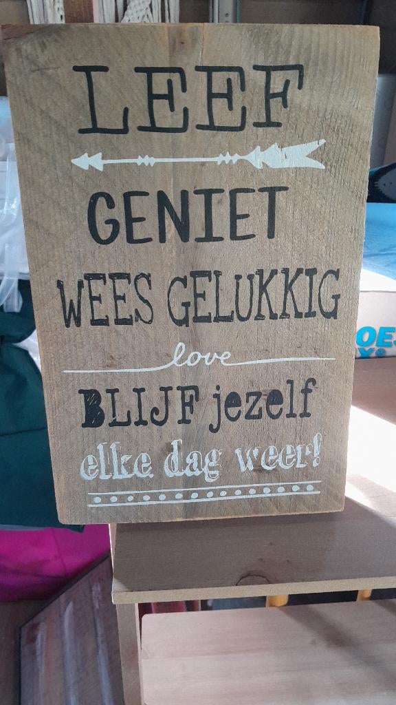Letterbord spreuk, Ophalen of Verzenden