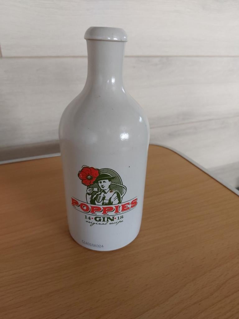 Bouteille de gin Poppies Stone, Collections, Enlèvement ou Envoi, Comme neuf, Emballage