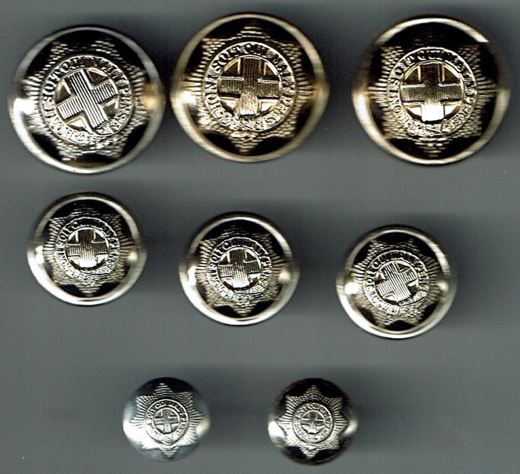 Militaire knopen Coldstream Guards Verenigd Koninkrijk, Verzamelen, Verzenden, Landmacht, Kleding of Schoenen
