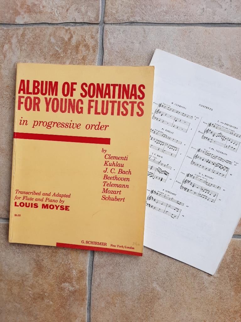 Bladmuziek dwarsfluit/blokfluit en piano Albums 4x, Musique & Instruments, Partitions, Comme neuf, Autres genres, Autres genres