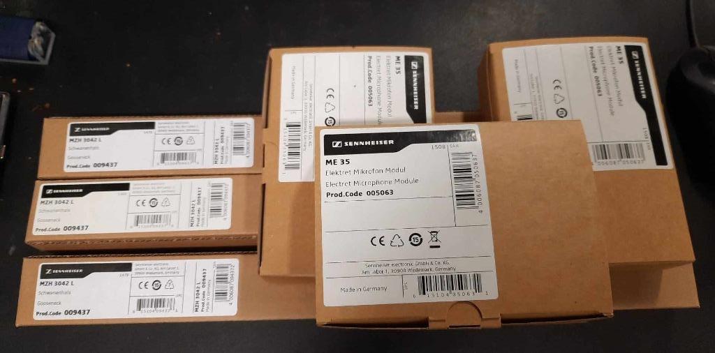 3 x Sennheiser ME35/3042 micro col de cigne neuf, Enlèvement ou Envoi, Neuf, Autres types