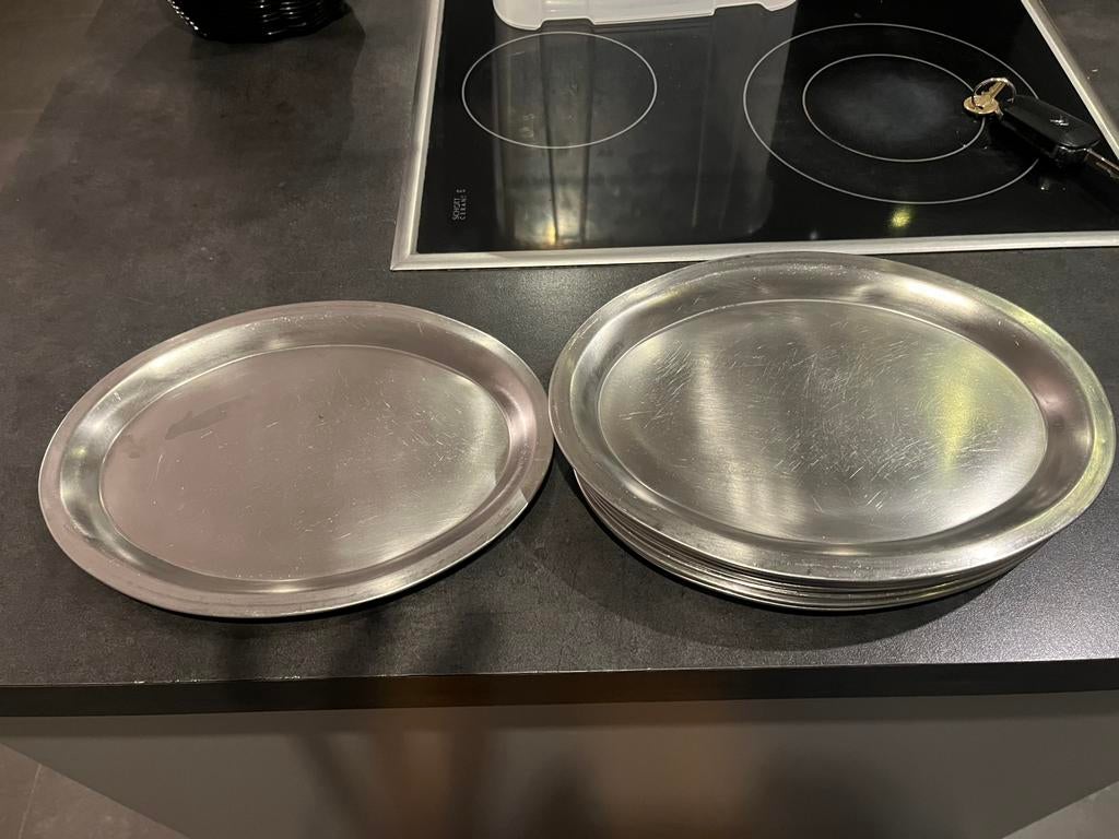 Inox plateaus, Ophalen, Nieuw