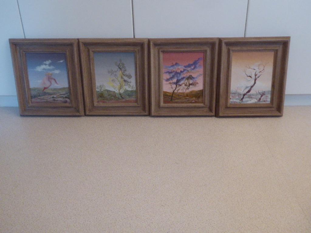 Les quatre saisons, Antiquités & Art, Art | Peinture | Classique, Toile, Signé, Enlèvement