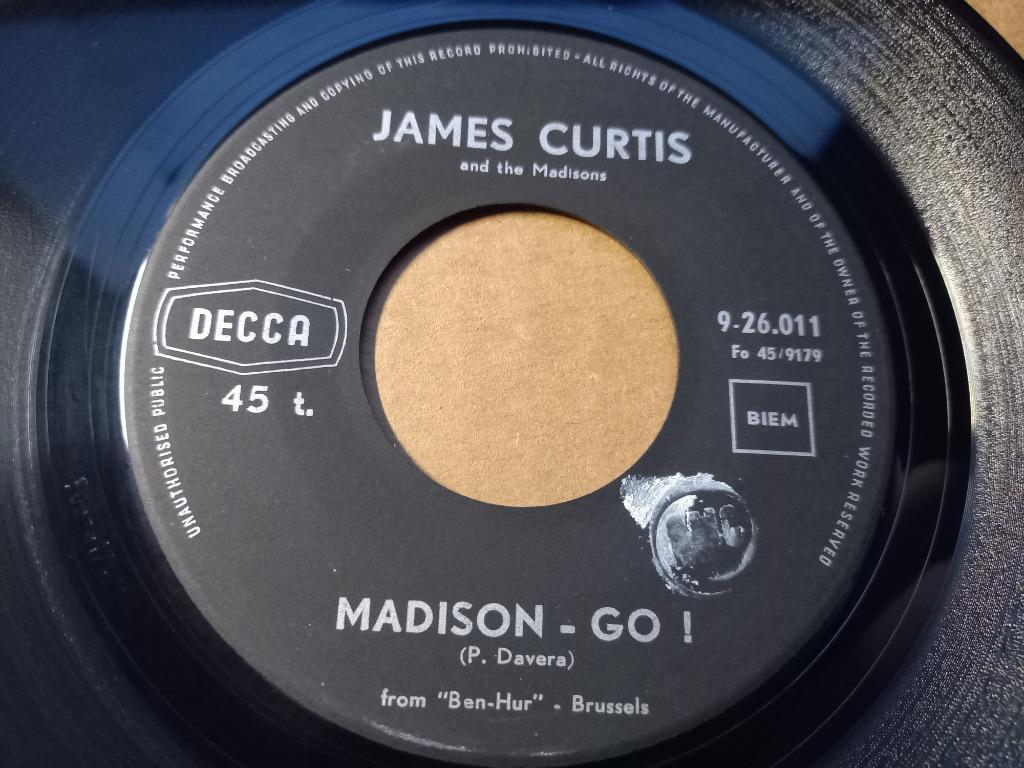 James Curtis ‎– Madison - Go! / The Mashed Potato Stomp '7, Cd's en Dvd's, Vinyl Singles, Zo goed als nieuw, Single, Pop, 12 inch