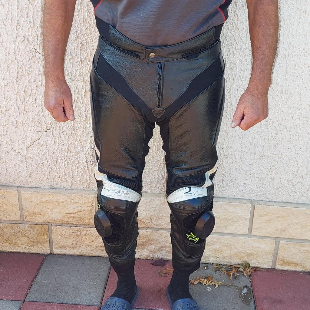 RACING GRID LEREN MOTORBROEK RP 312 FLOW TL ZIE ADVERTENTIE, Motoren, Kleding | Motorkleding, Ophalen of Verzenden, Tweedehands