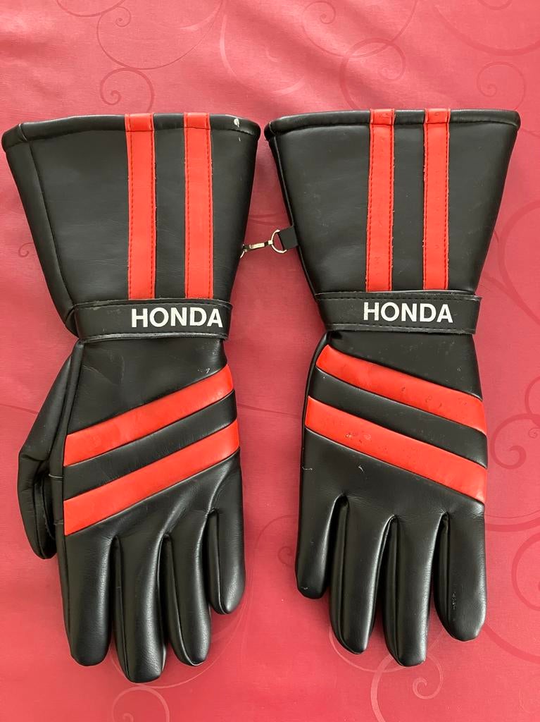 Honda handschoenen zwart/rood medium, Kleding | Heren, Ophalen of Verzenden, Zo goed als nieuw, Maat 48/50 (M), Handschoenen