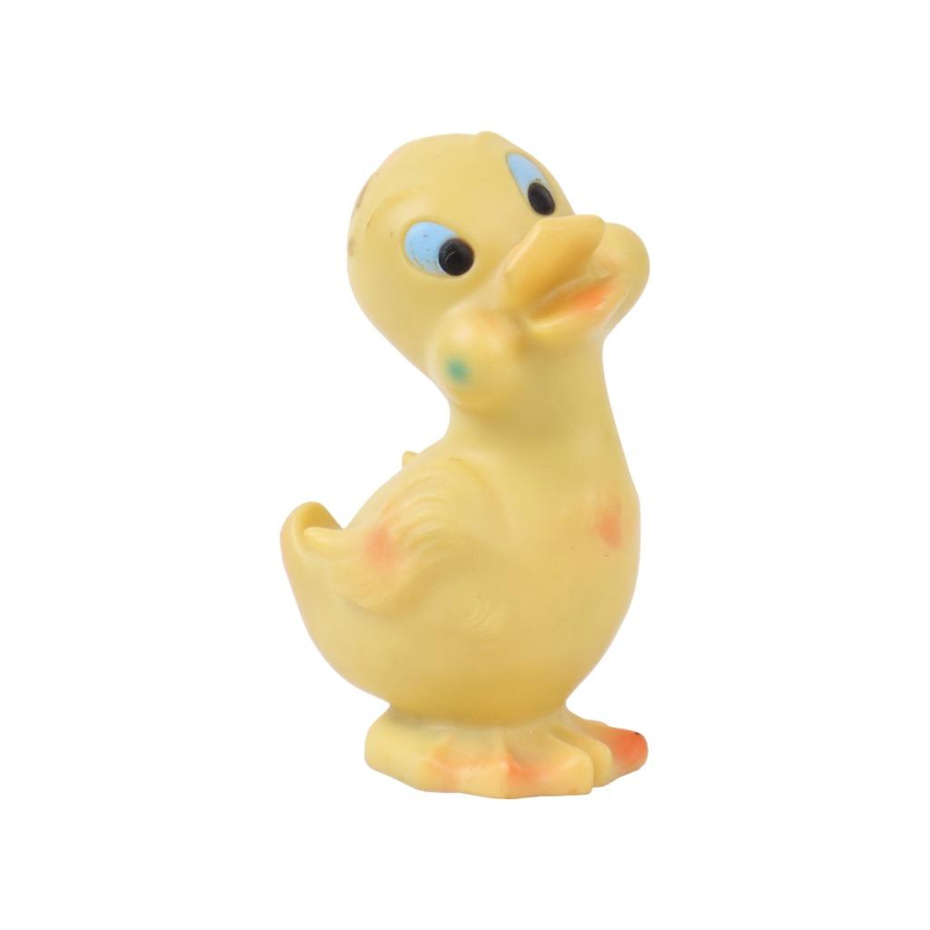 Knijppop Pieper Speelgoed Ledra Gele Eend Made in Italy 13cm, Collections, Disney, Utilisé, Statue ou Figurine, Autres personnages