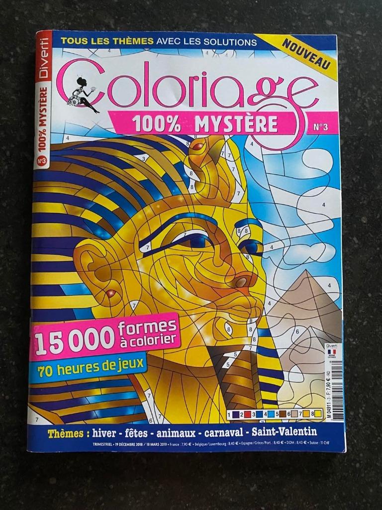 Coloriage 100% mystère n 3, Enlèvement ou Envoi, Neuf