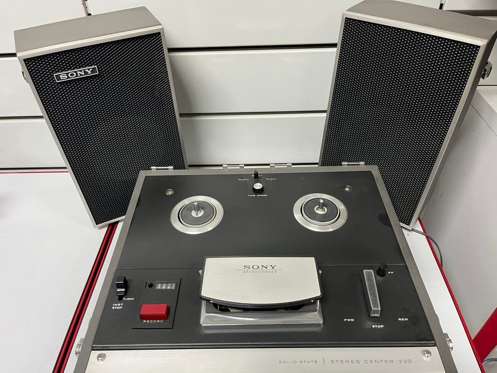 SONY Stereo Center 230 – Magnétophone à bandes + HP Sony 70s, Enlèvement, Magnétophone