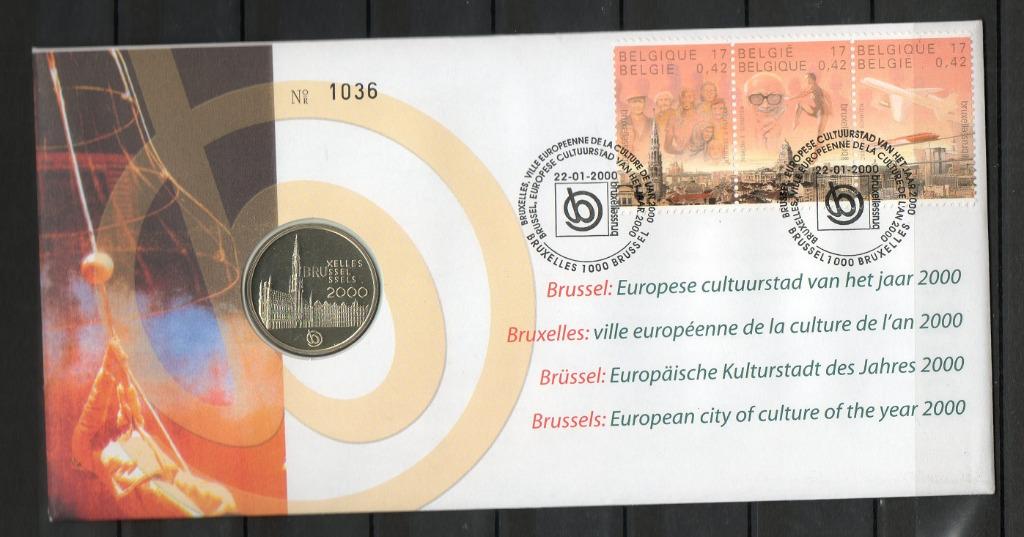 Année 2000 : 2882-2884 - Numisletter : Bruxelles : ville eur, Enlèvement ou Envoi