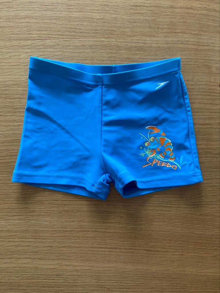 Maillot de bain garçon turquoise - 4 ans - 5€, Zo goed als nieuw, Speedo, Jongen, Sport- of Zwemkleding
