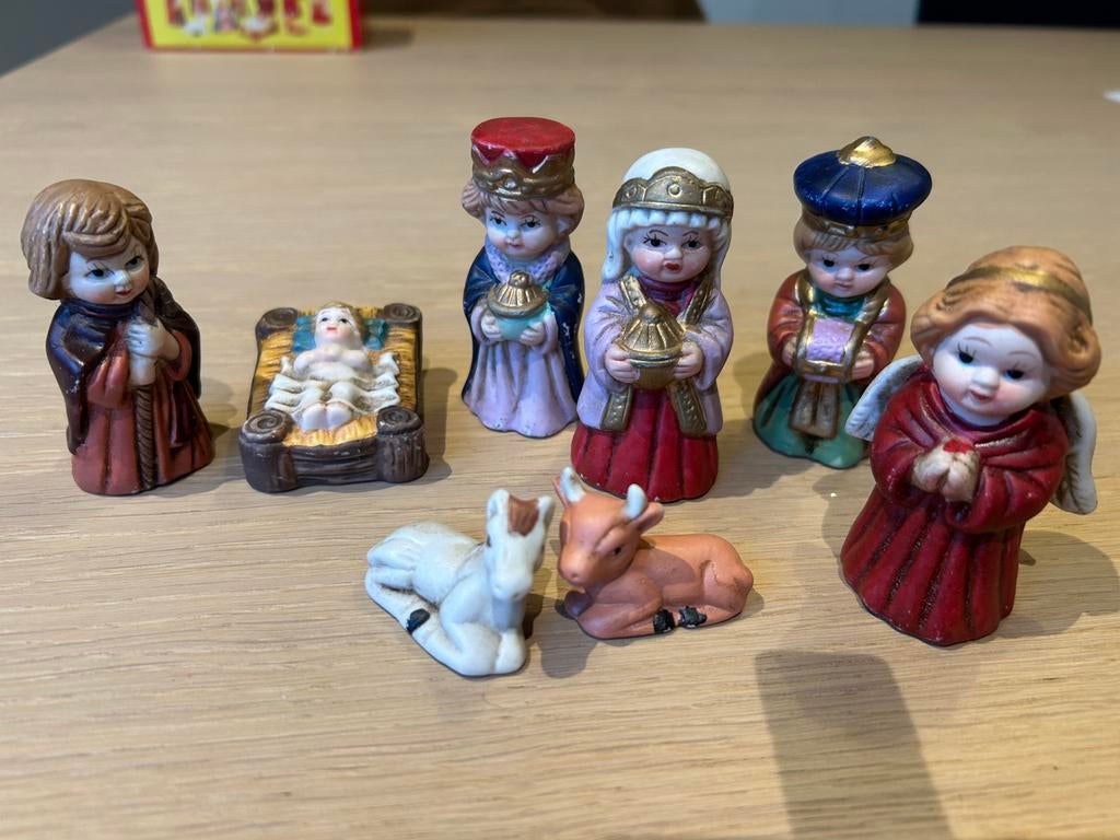 Kerstbeeldjes, Ophalen of Verzenden, Zo goed als nieuw