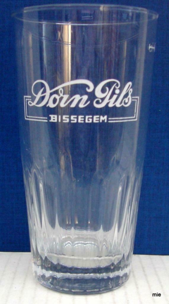 Bier brouwerij glas Dorn pils Van Doorne Bissegem geribd, Verzamelen, Ophalen of Verzenden, Zo goed als nieuw, Bierglas