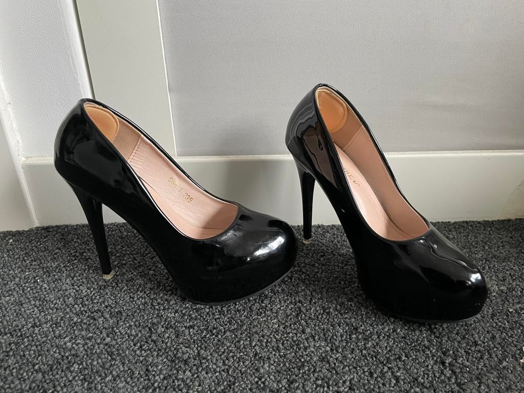 Hoge hakken, high heels, pumps, stiletto, Verzenden, Zo goed als nieuw, Zwart