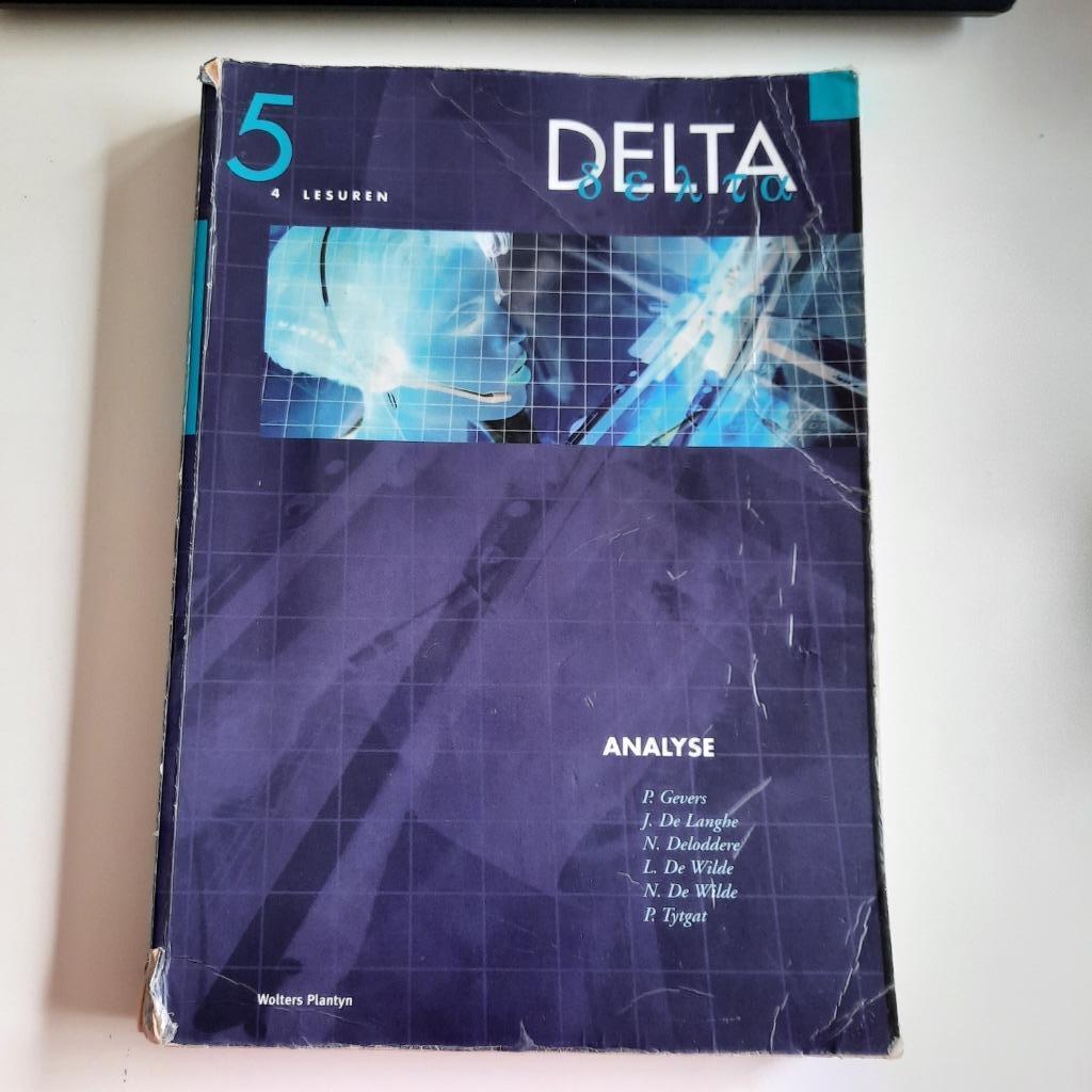 Wiskunde DELTA 5 4 lesuren Analyse + digitale handleiding, Boeken, Schoolboeken, Gelezen, Tekenen, Ophalen of Verzenden