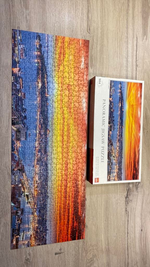 Panoramische puzzel 504 stukjes, Hobby en Vrije tijd, Ophalen, 500 t/m 1500 stukjes, Zo goed als nieuw, Legpuzzel