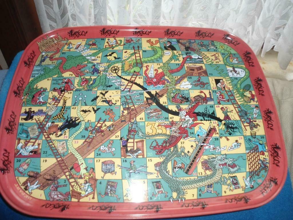Plateau Jeu Métal avec Personnages B.D. Excellent état., Enlèvement ou Envoi