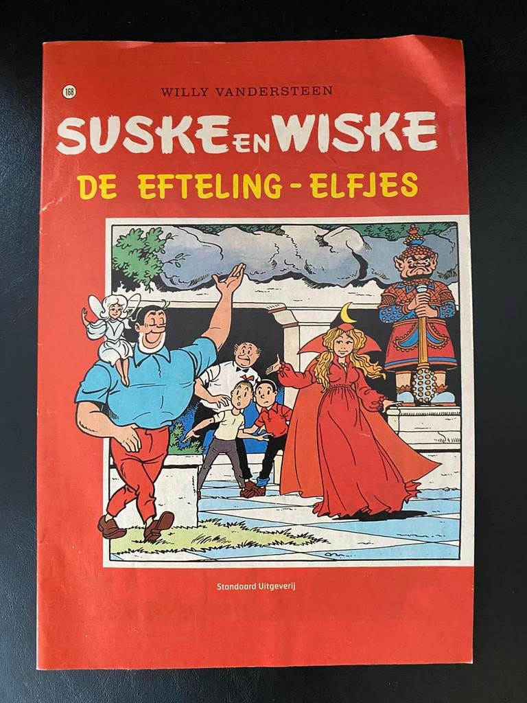 🍄 Suske en Wiske “ De Efteling - Elfjes “ ( nr 168, Eén stripboek, Ophalen of Verzenden, Zo goed als nieuw, Willy Vandersteen